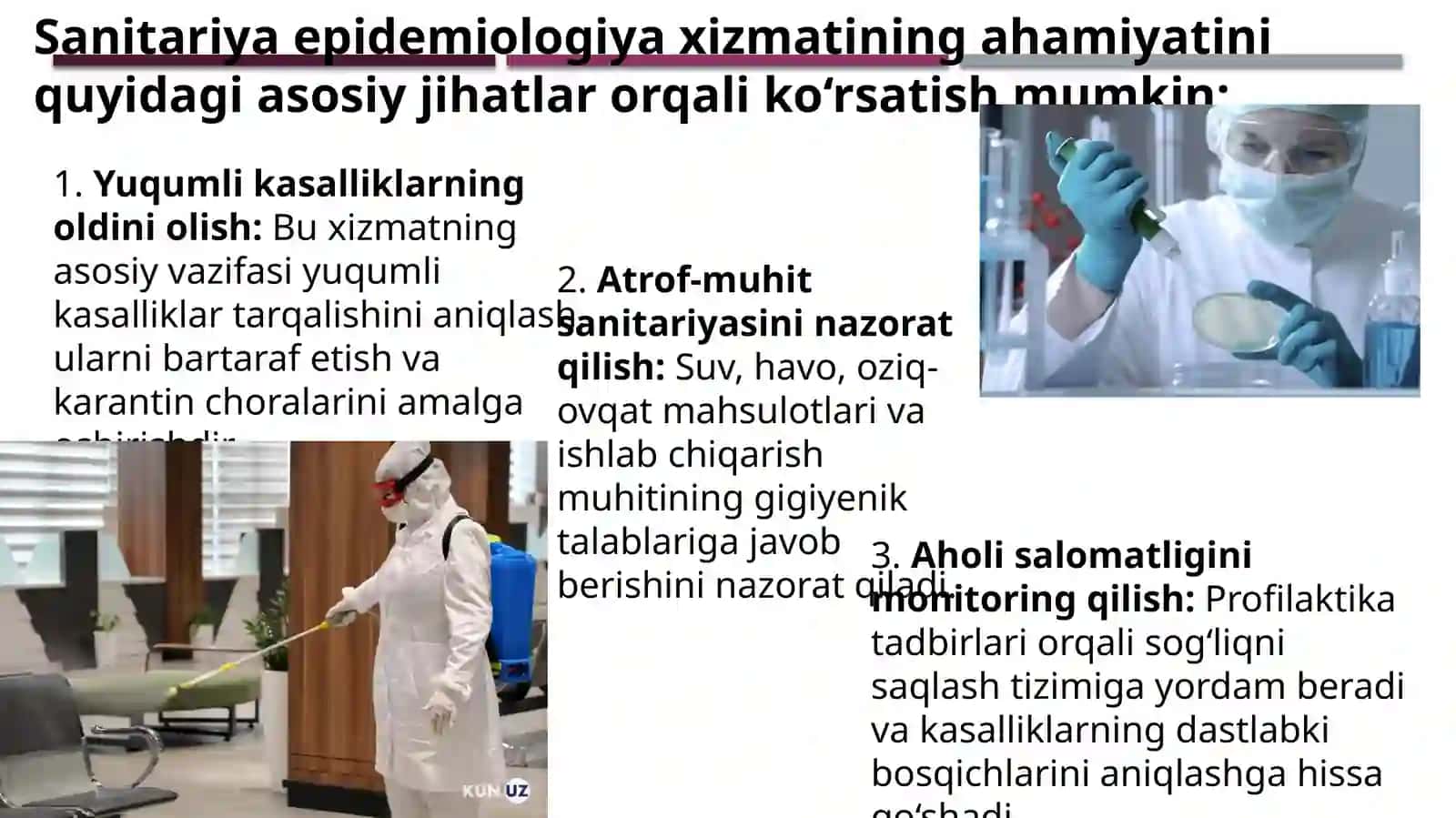 Sanitariya epidemiologiya xizmatini tashkil qilishning asoslari 4
