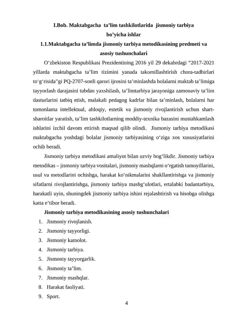Davlat maktabgacha ta'lim tashkilotlarida jismoniy tarbiyani tashkil etishda milliy qadryatlardan foydalanish 4