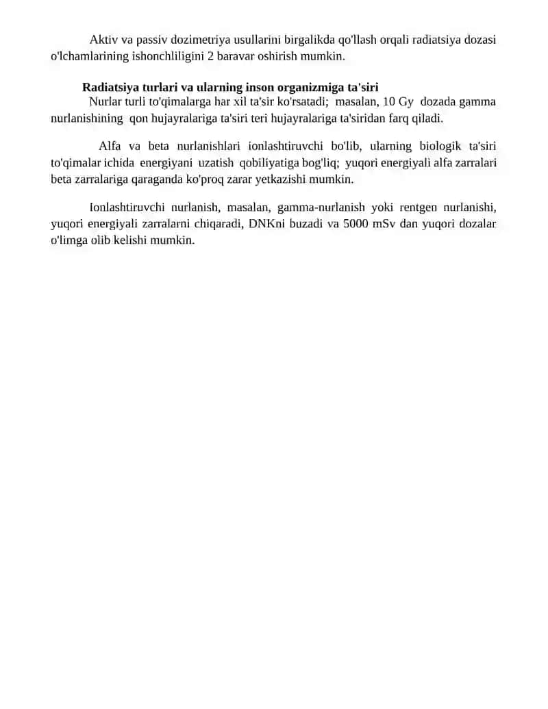 Ratsional inshoatdagi nurlanishdan foydalanuvchini himoyalash shaxsiy himoya vositalarini qoʼllash 4