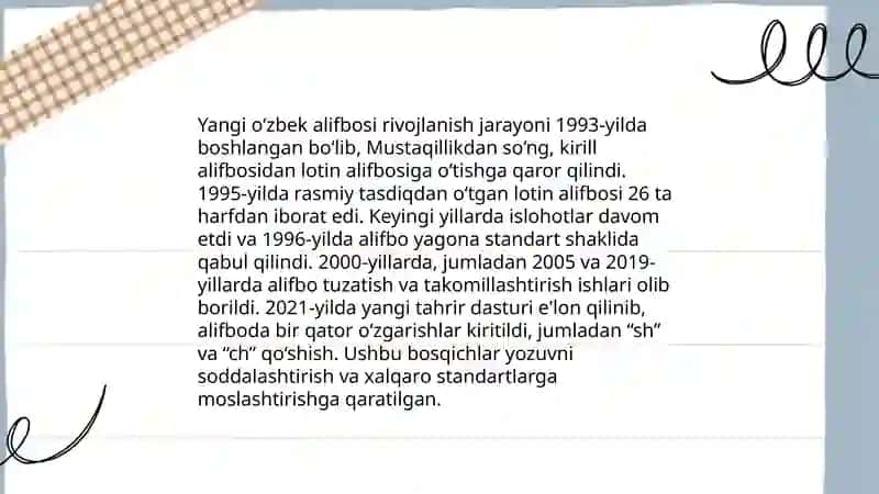 Adabiy til meyorlari.Yangi alifbo va imlo me'yorlari 4