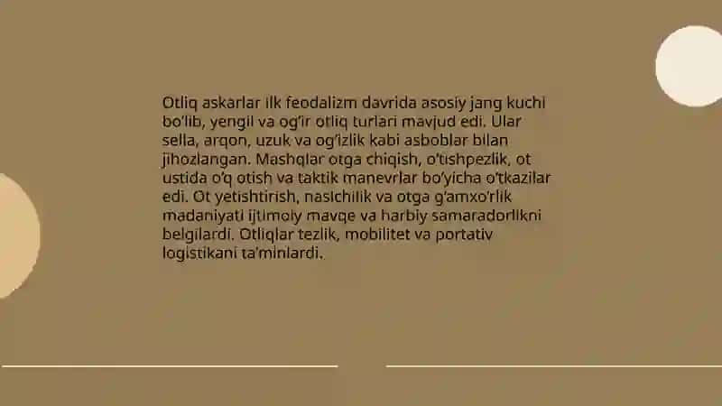 ILK FEODALIZM DAVRIDA HARBIY VA JISMONIY TAYYORGARLIK 4
