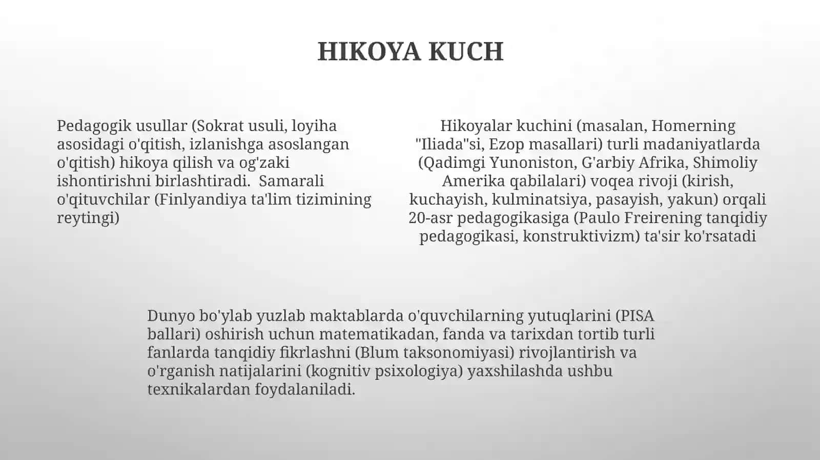Koʻndirishningogʻzakitaʼsiretishturlarivapedagogiktexnika 4