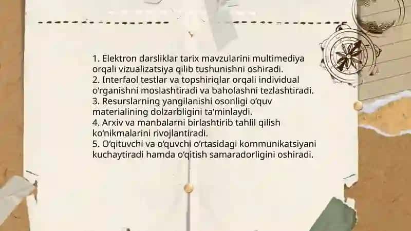 Tarix taʼlimida elektron darsliklardan foydalanish 4