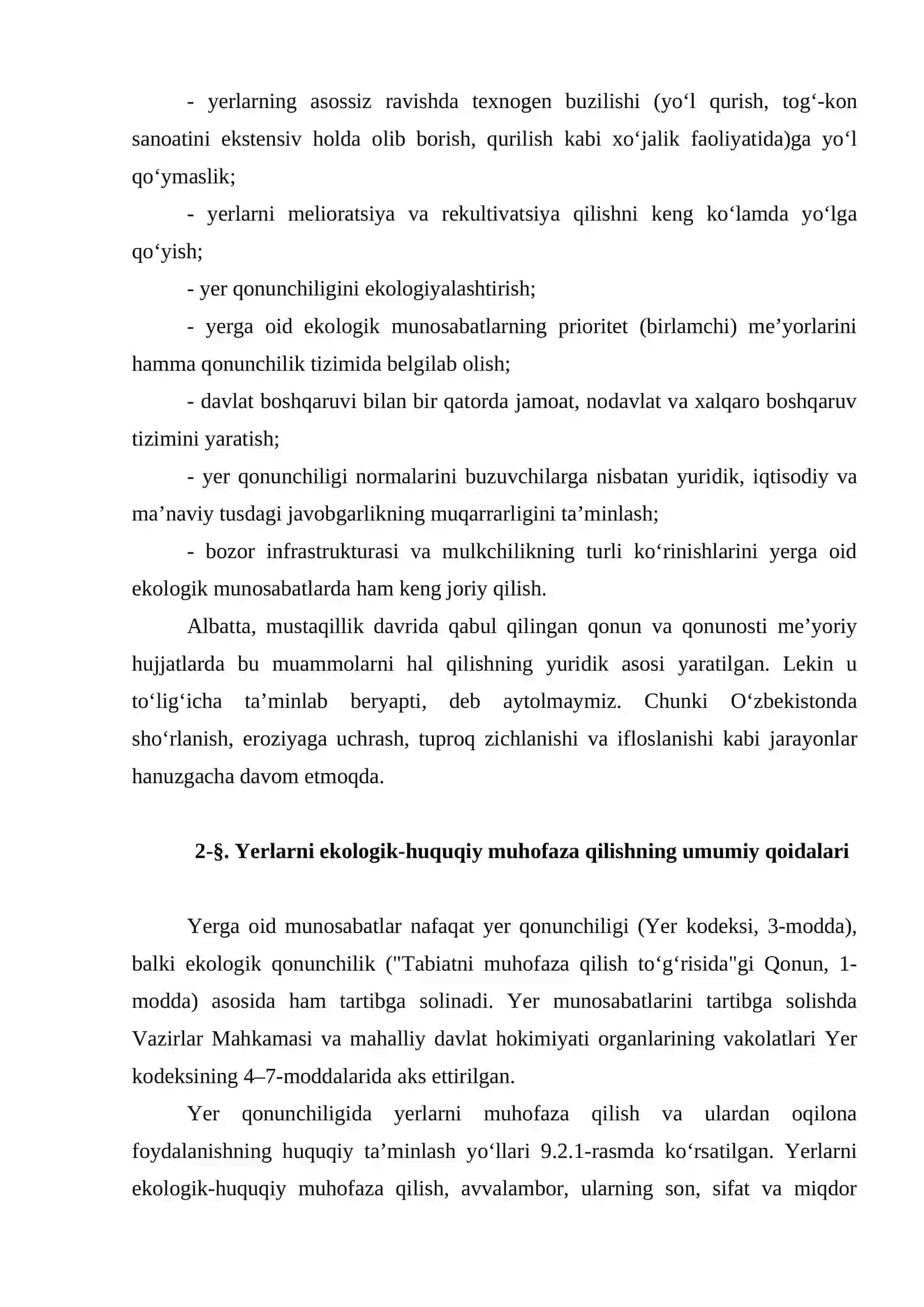 Yer muammolari va ularni yechish yo‘llari 4