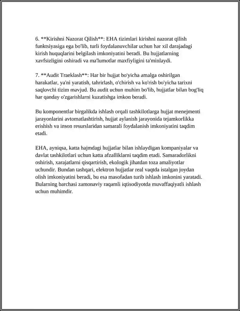 ELEKTRON HUJJATLAR AYLANISHI VA UNING IQTISODIY AFZALLIKLARI 4