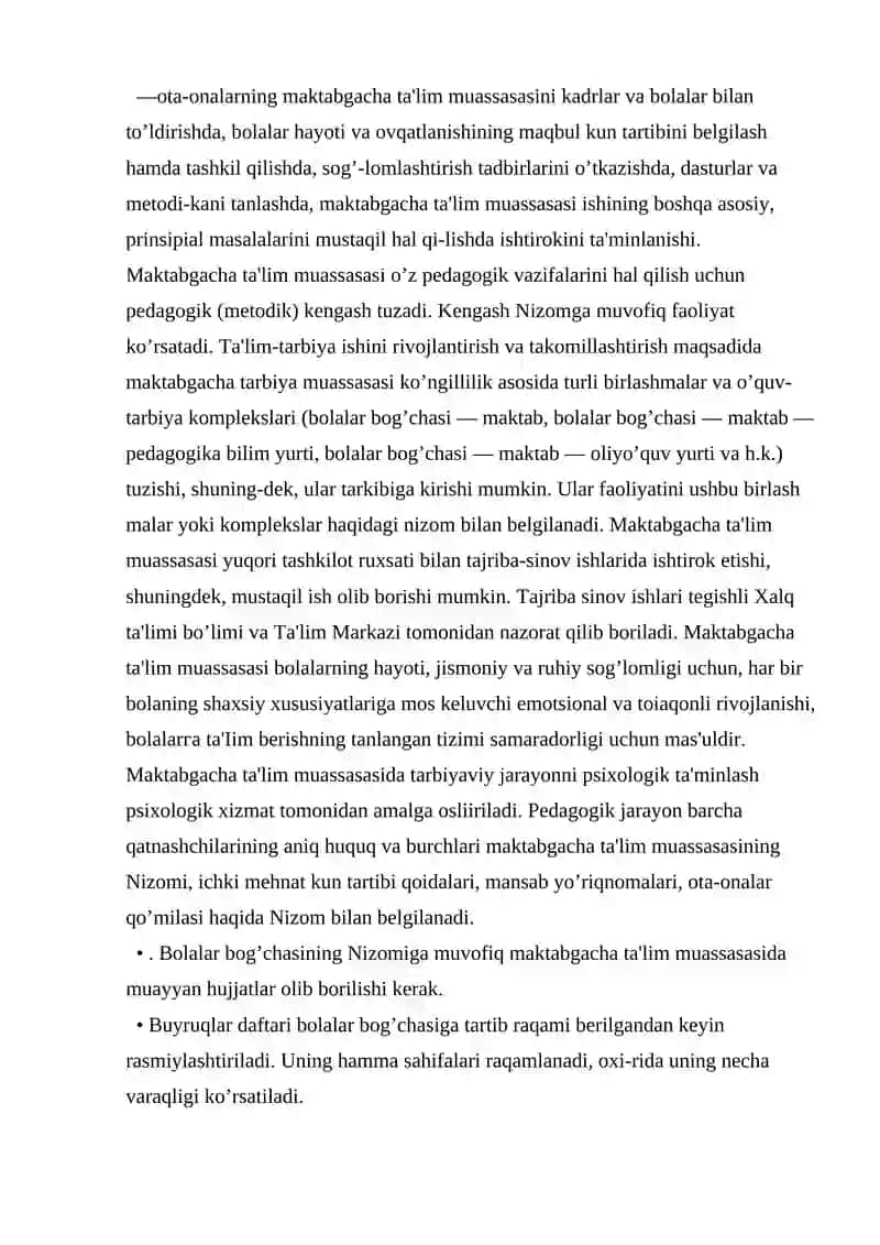 Maktabgacha Ta'lim Muassasalari 4