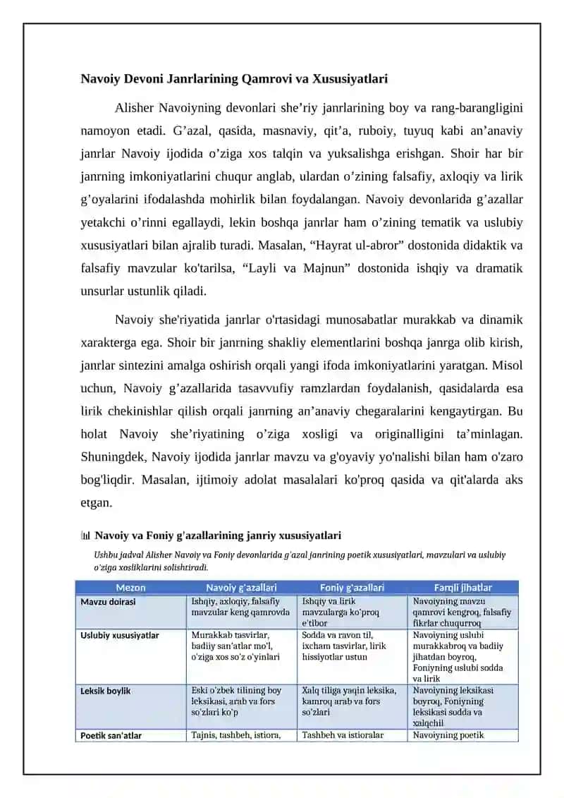 Navoiy she'riyatining janrlar poetikasi 4