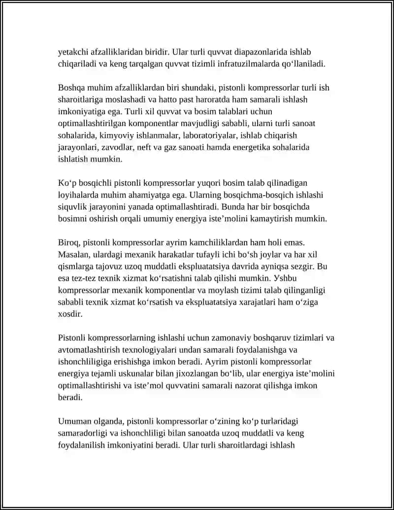 KOMPRESSOR TURLARI VA KOMPRESSOR STANSIYALARI TURLARI 4