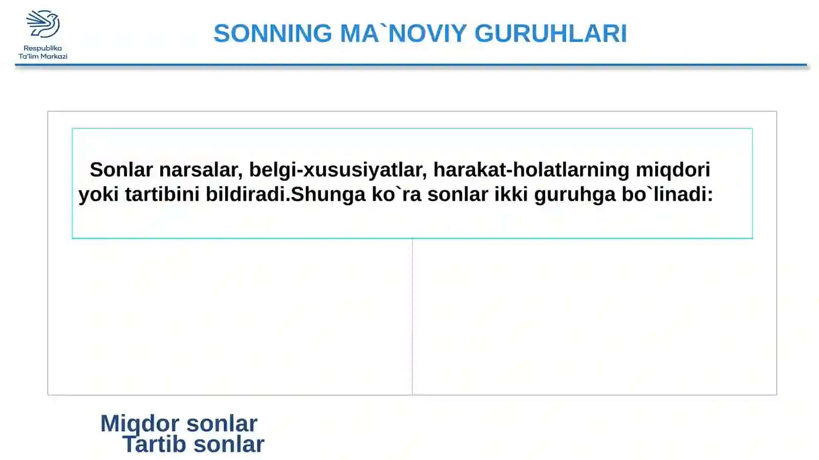SANOQ SONLAR 4