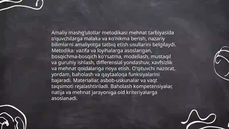 Mehnat tarbiyasi metodlari 4