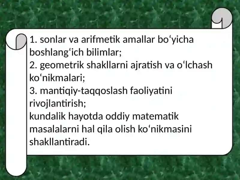 Boshlang‘ich sinfdamatematikao'qitishmetodlari 4