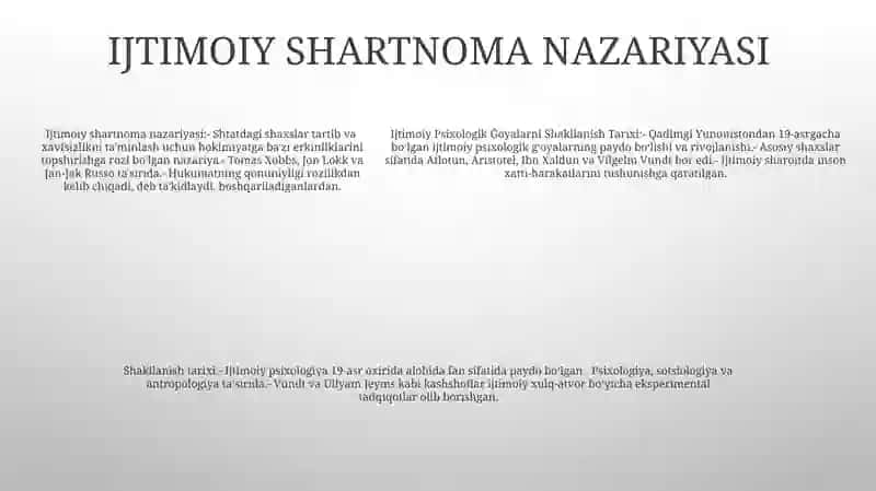 Ijtimoiy Psixologik Ğoyalarni Shakllanish Tarixi 4