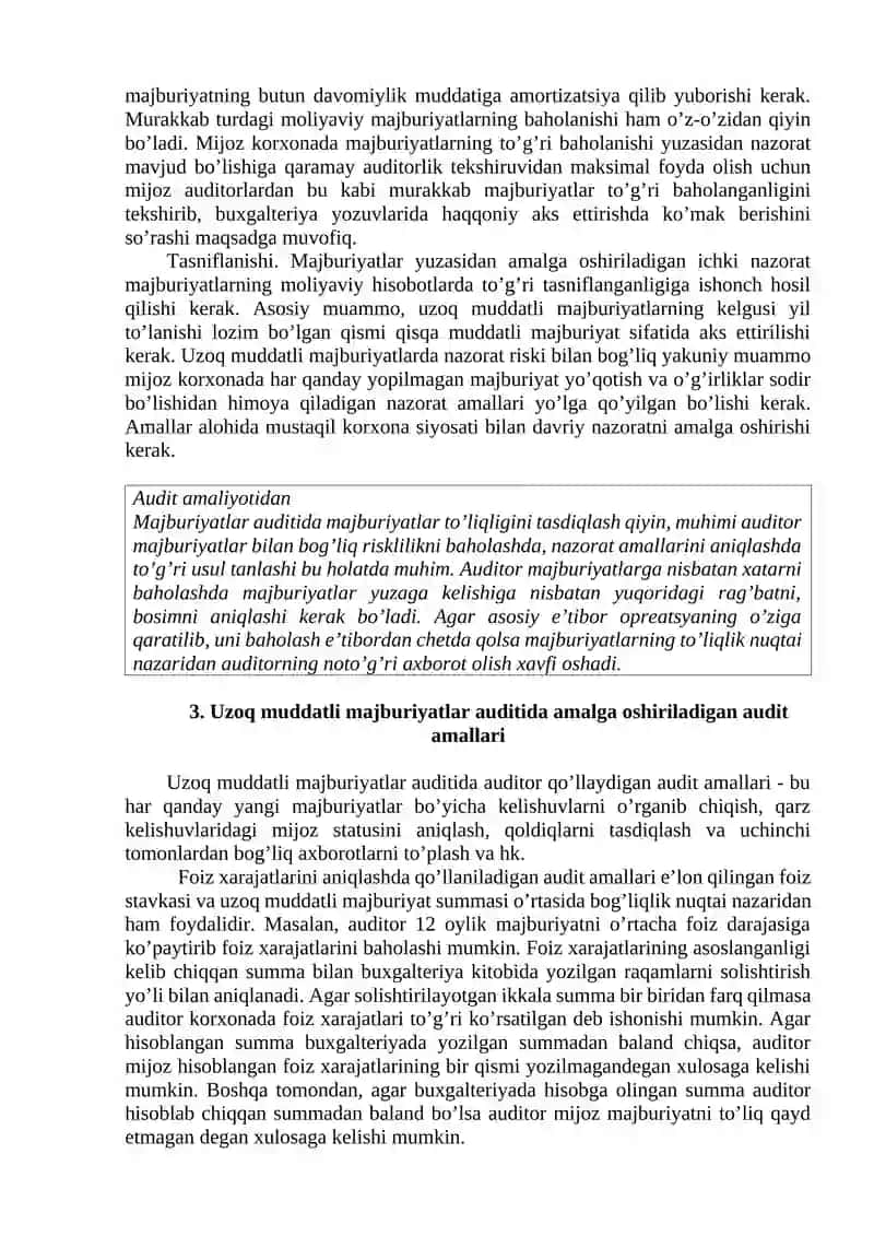 Korxona uzoq muddatli majburiyatlarining xususiyatlari 4