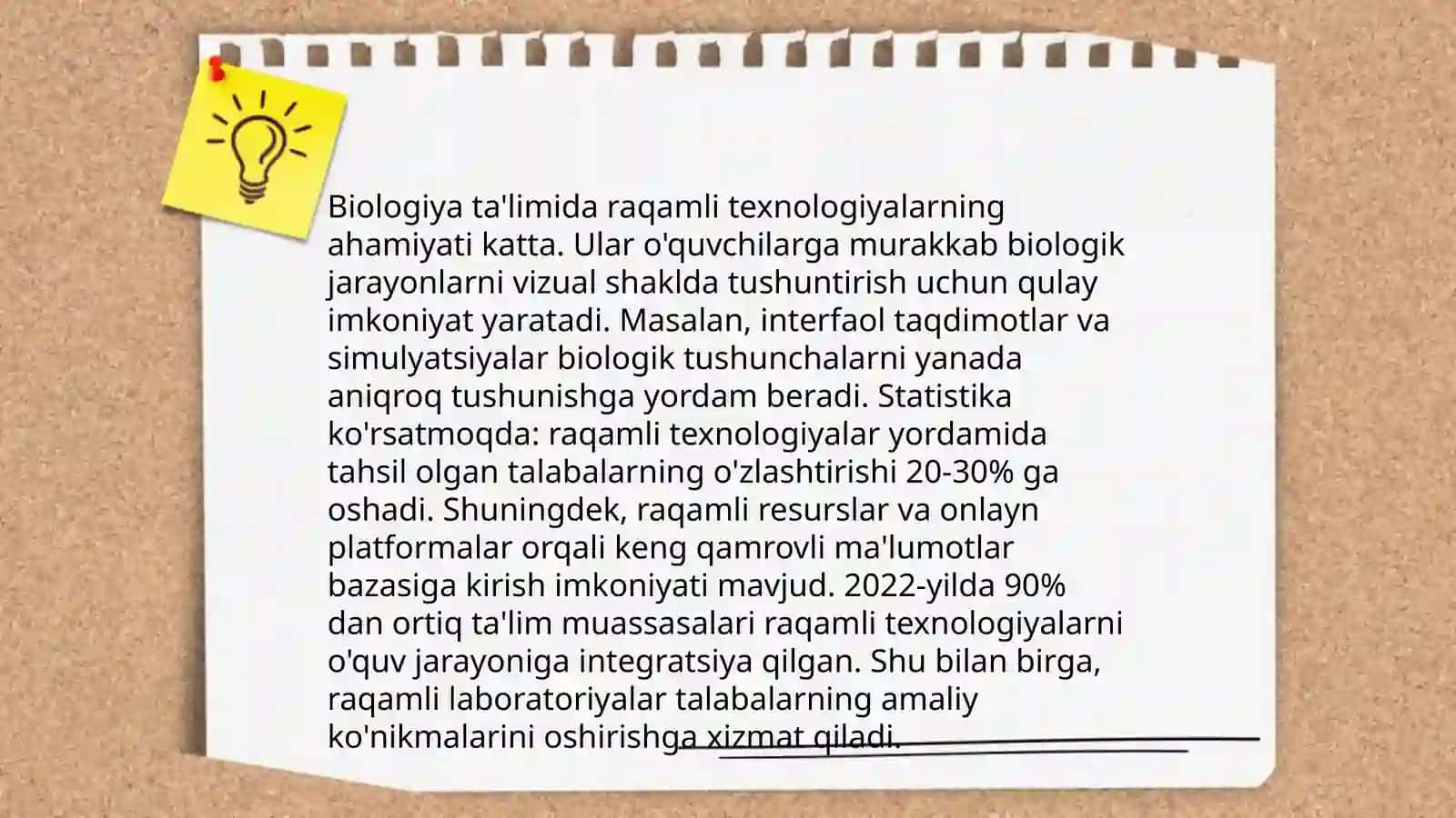 Biologiya fani o'qituvchisining innovasion faoliyati 4