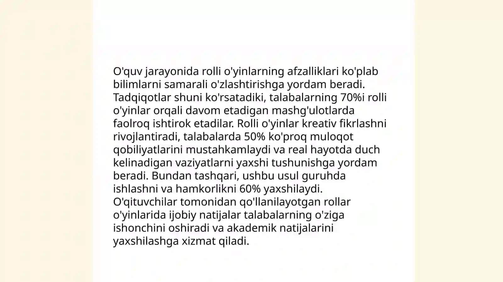 O'quv o'yinlari 4