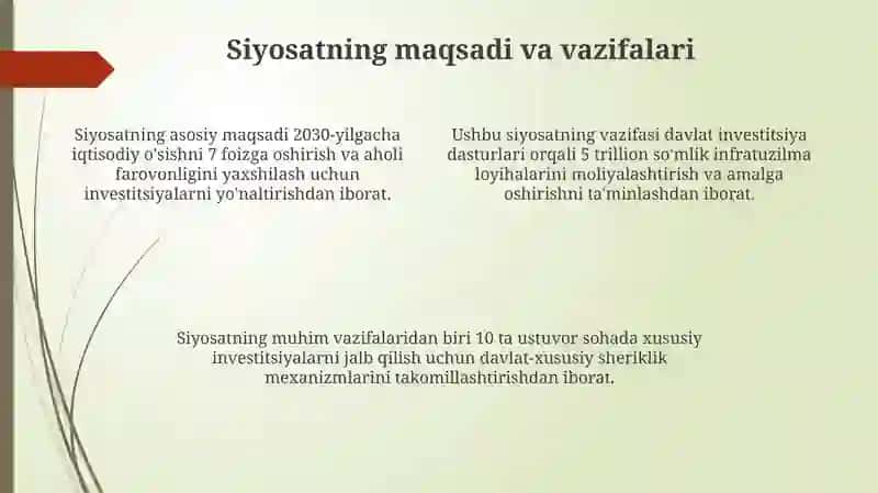 Dаvlаtning tаrkibiy-invеstitsiyaviy siyosаti 4