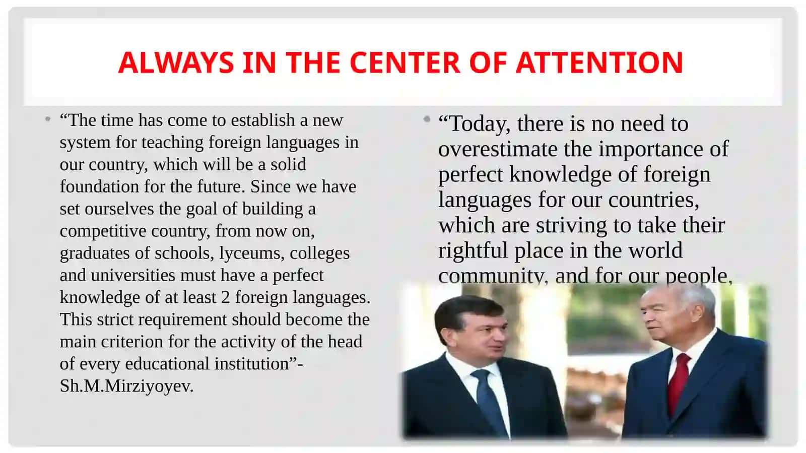 Lesson 1. Teaching and Learning Foreign Languages in Uzbekistan 4