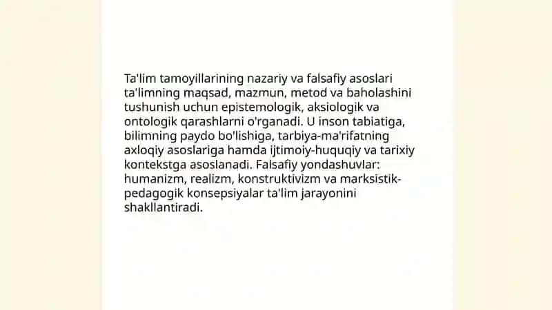 Ta'lim qonuniyatlari va tamoyillari 4