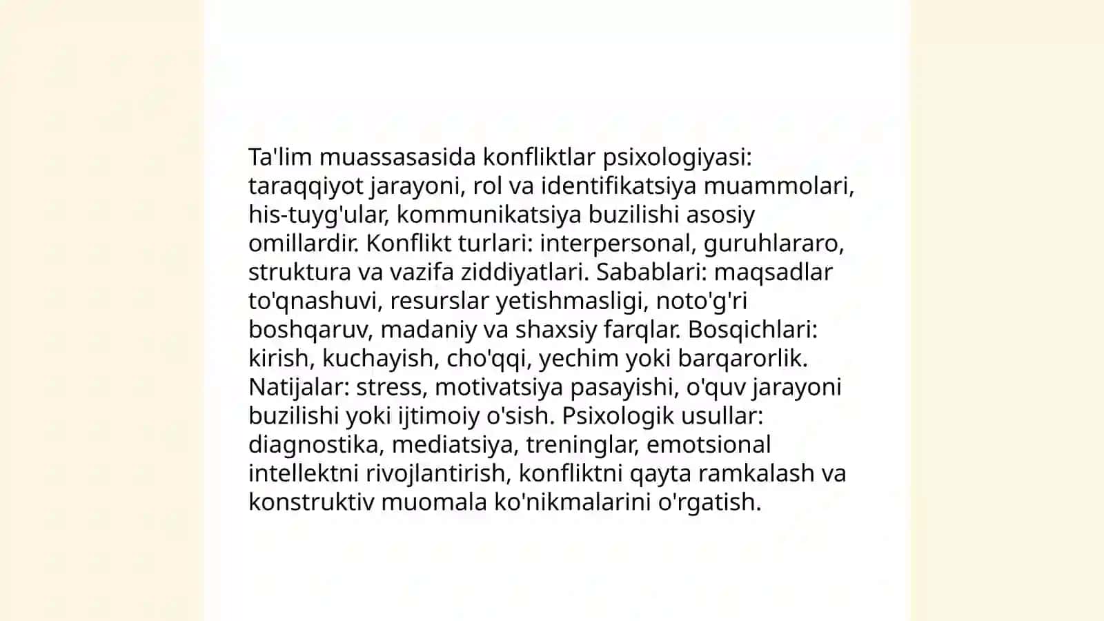 Ta'lim tashkilotida nizolarni boshqarish 4