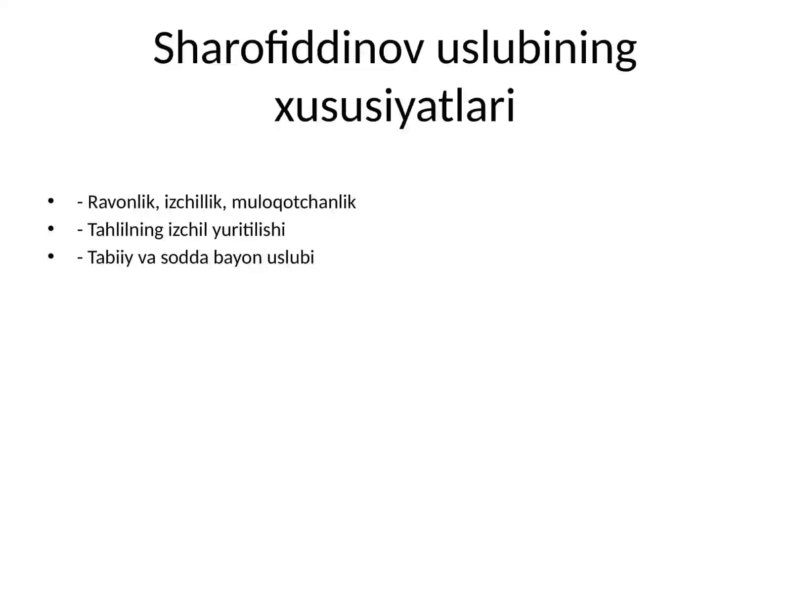 Ozod Sharofiddinov maqolalarida yordamchi so‘zlar uslubiyati 4