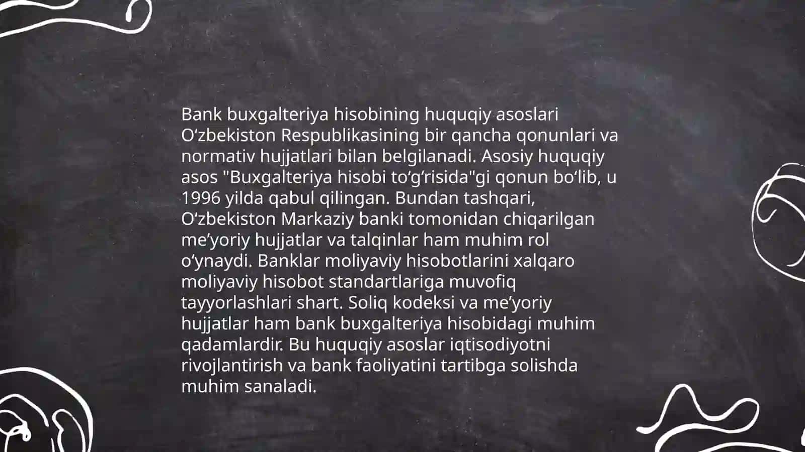 Banklarda Buxgalteriya hisobini tashkil qilish 4