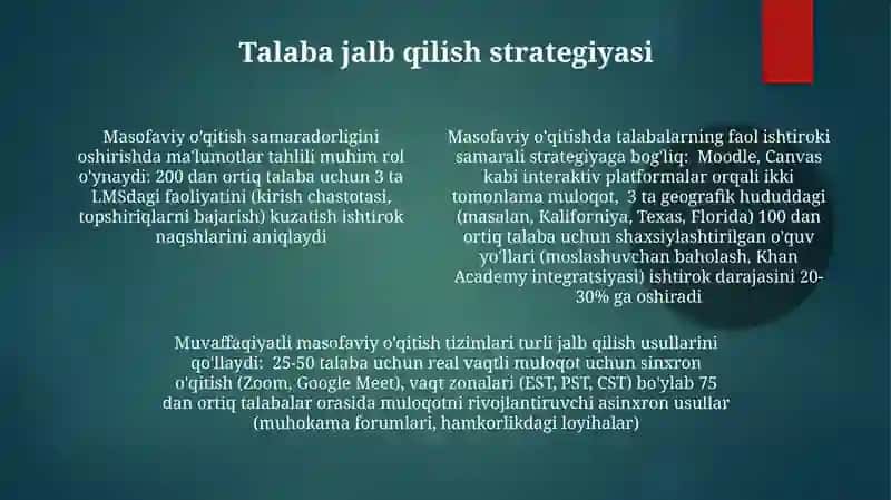 Masafaviy ta’lim tizimlari va ulardan foydalanish 4