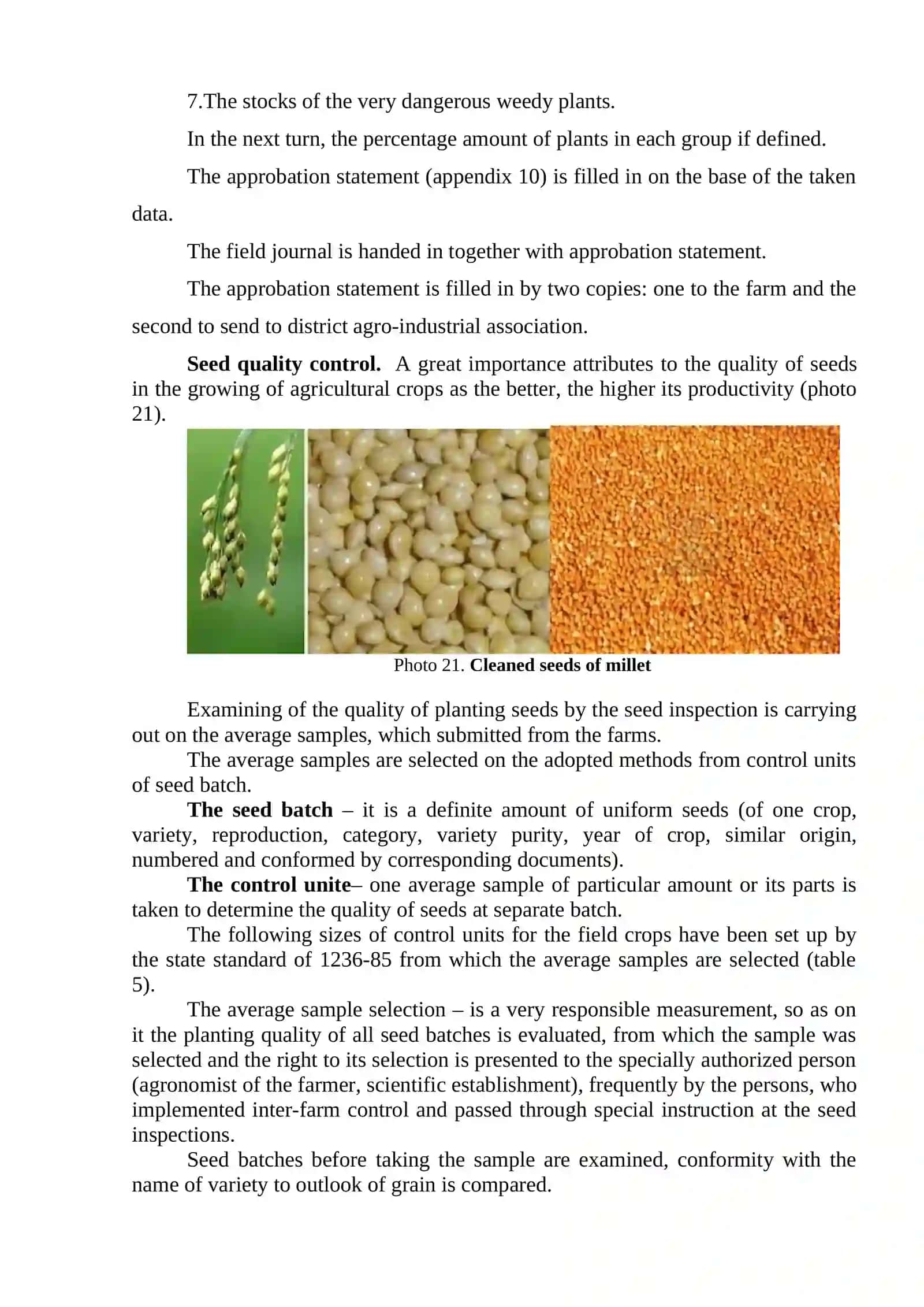 Variety and seed control works 4