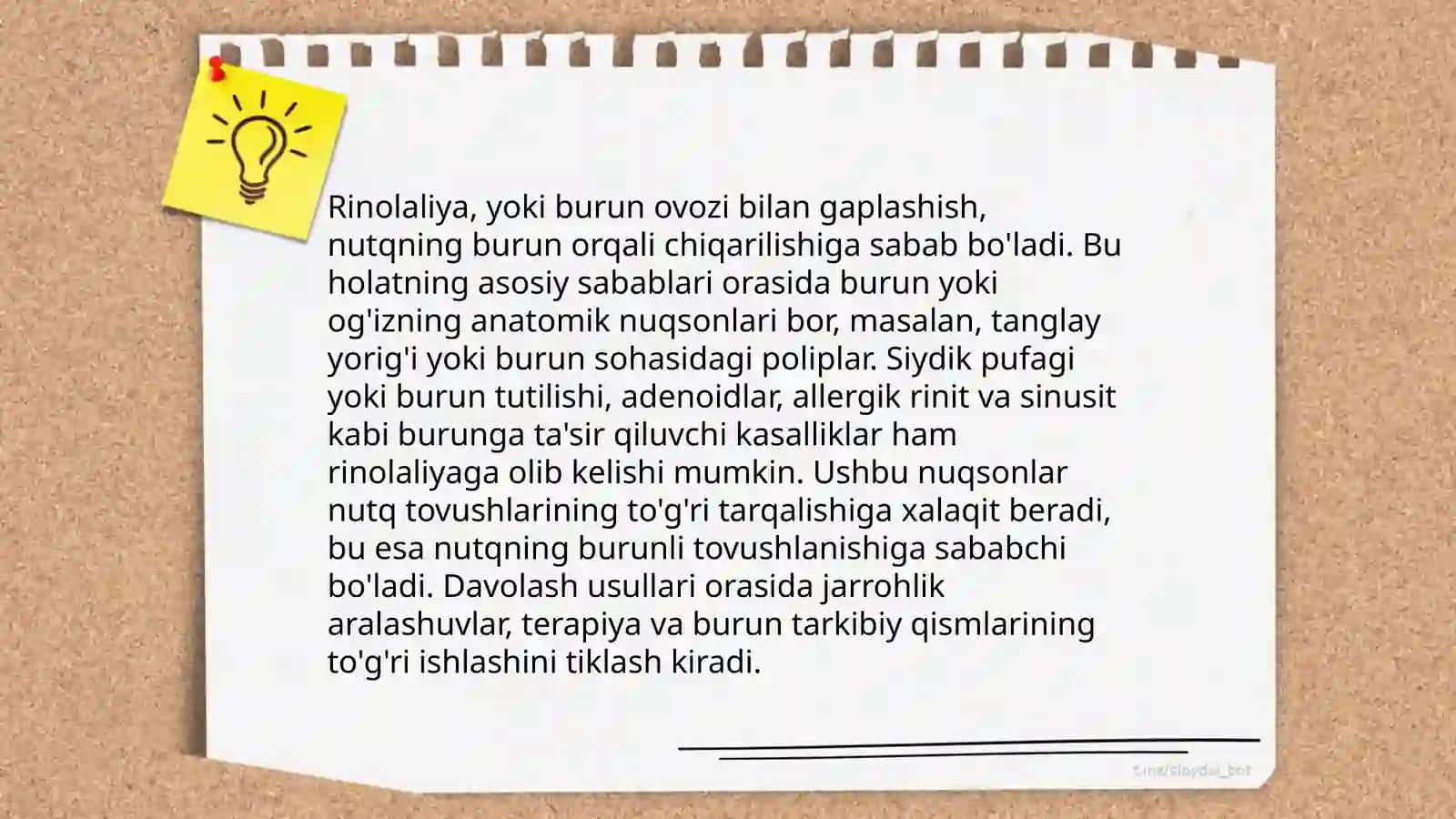 Rinolaliya nutq kam va uni namoyon boʻlishi 4