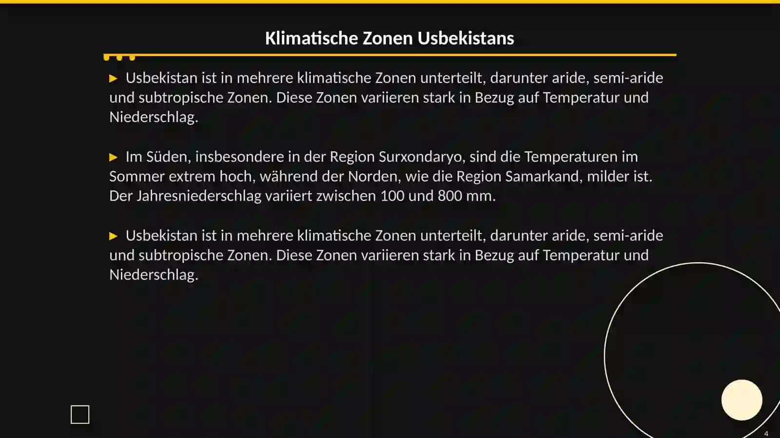 Klima in Usbekistan 4