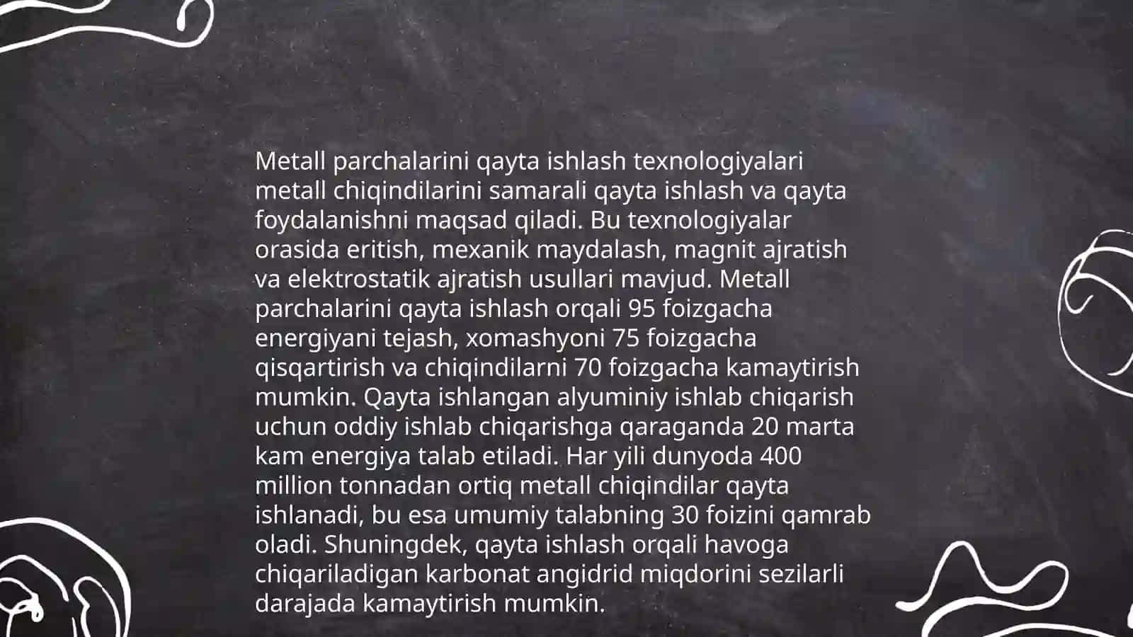 Metall parchalari va chiqindilaridan temir qotishmalarini olish 4