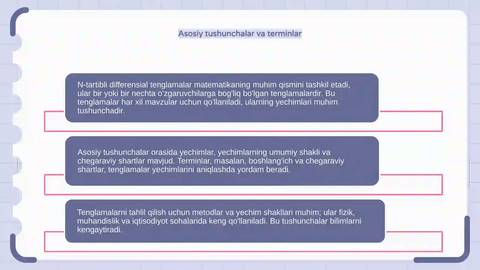 N-tartibli differensial tenglamalar 4