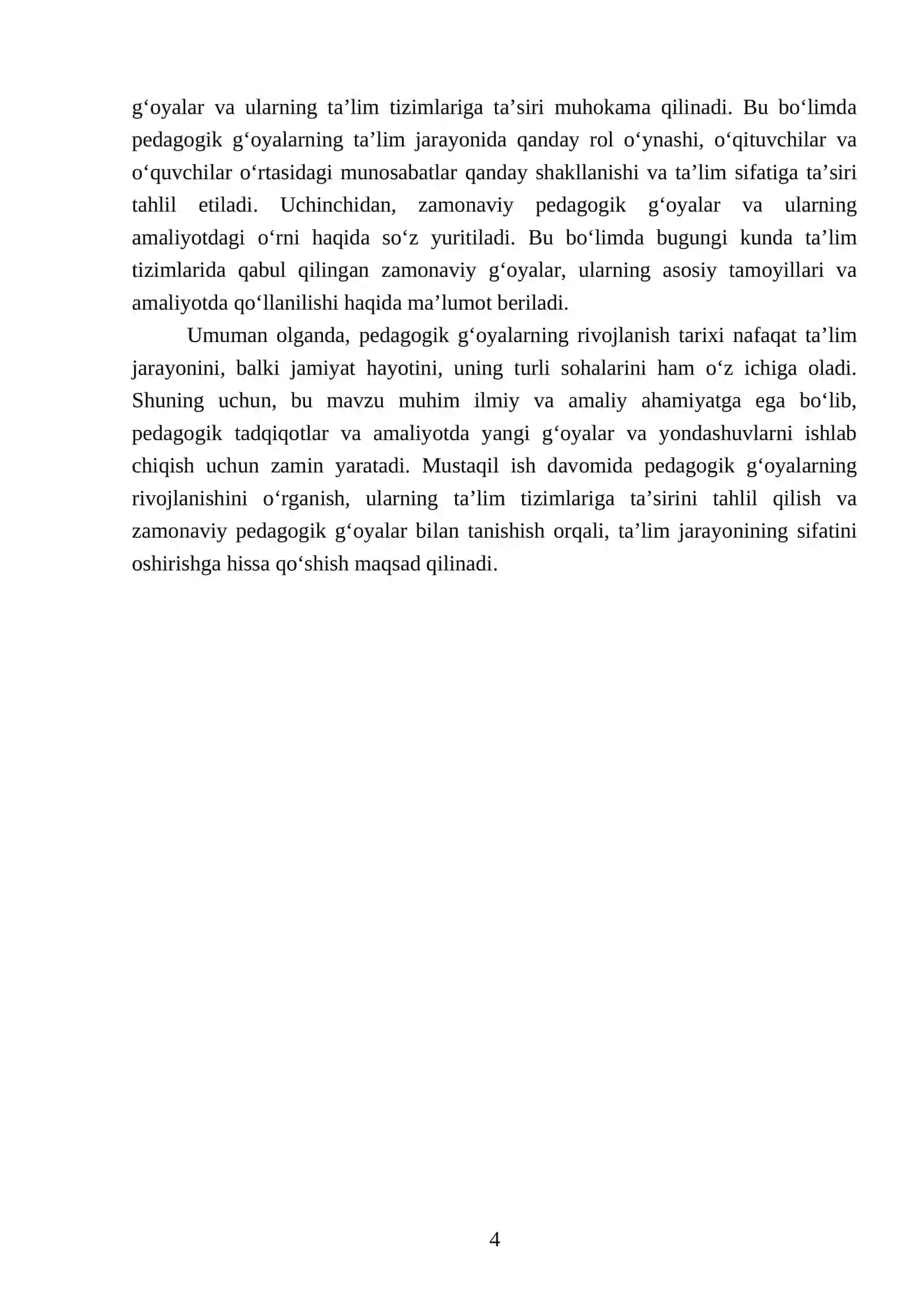Pedagogik gʻoyalarni rivojlanish tarixi 4