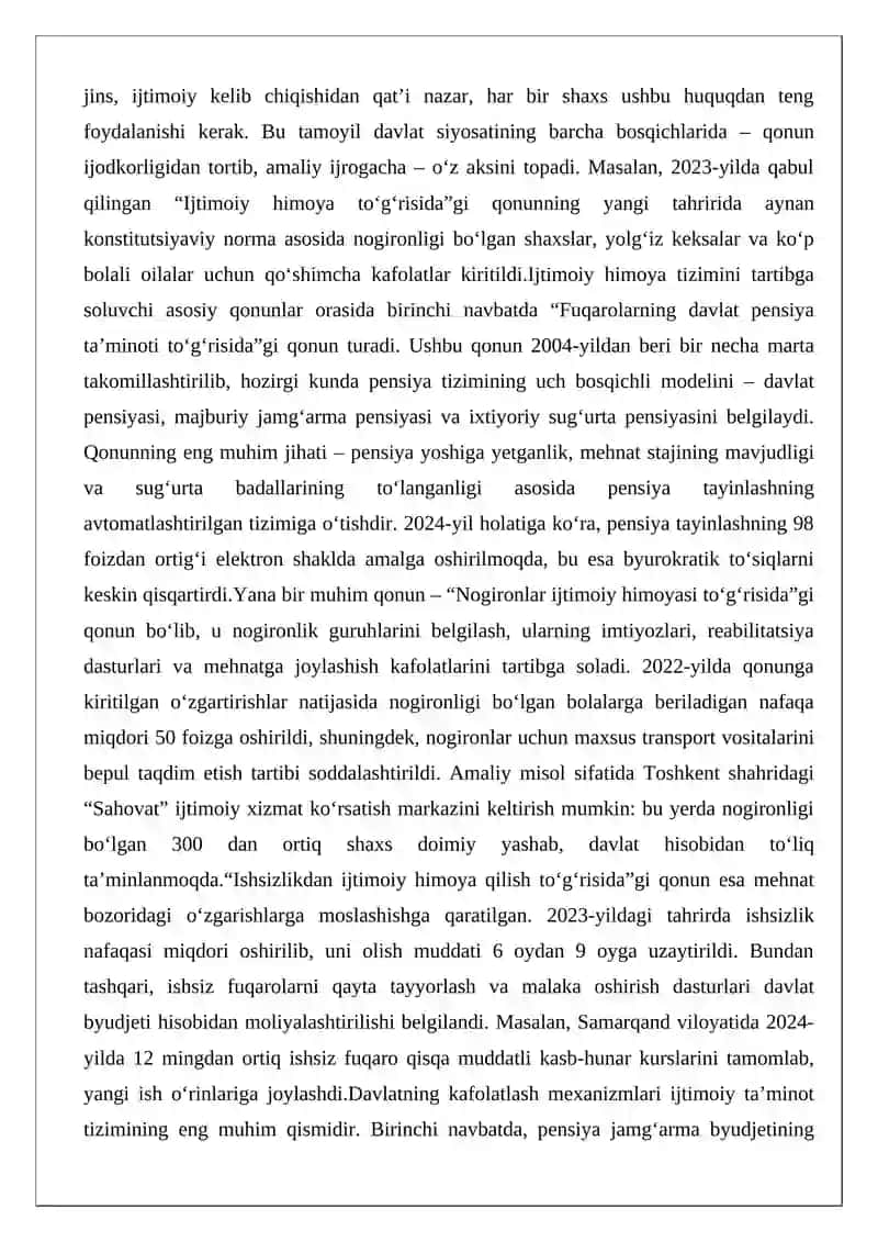 Ijtimoiy ta’minot olish huquqi bo‘yicha davlat siyosati 4