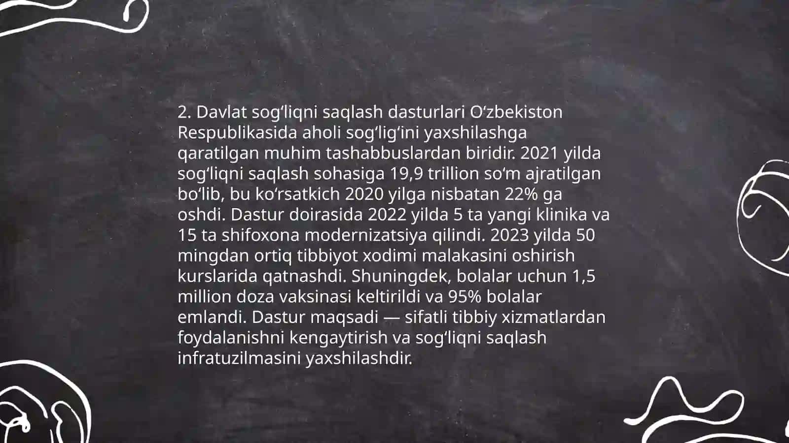 Sog'liqni saqlash sohasidagi davlatning ijtimoiy siyosati 4