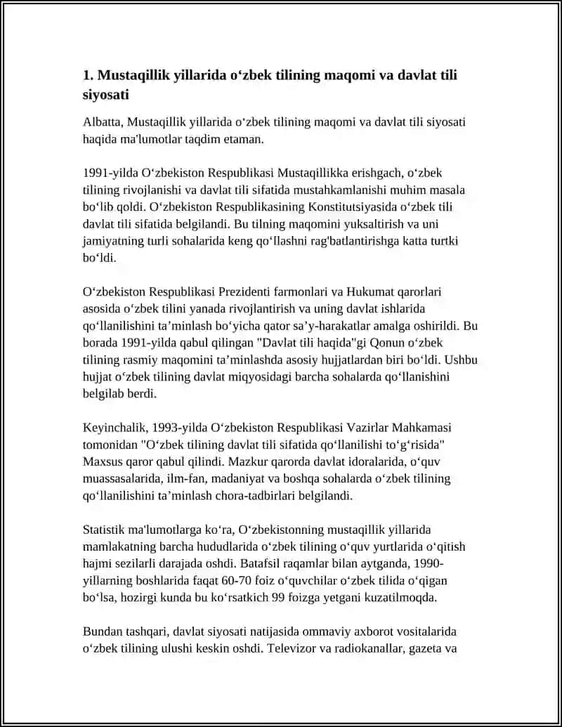 MUSTAQILLIK YILLARIDA OZBEKISTONDA MANAVIY VA MADANIY TARAQQIYOT 4