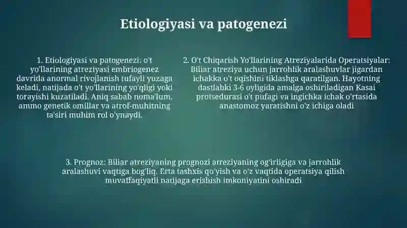 O'T Chiqarish Yo'Llarining Atreziyalarida Operatsiyalar 4