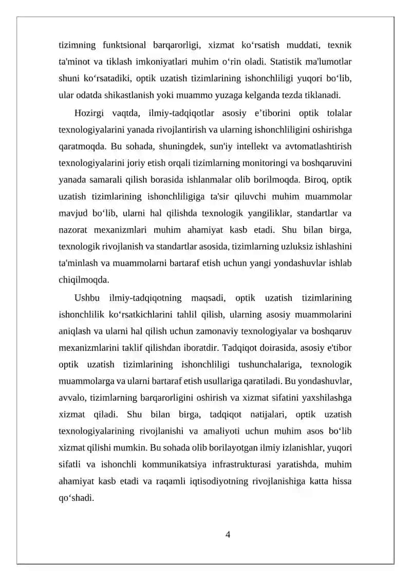 Optik aloqa tizimlari 4
