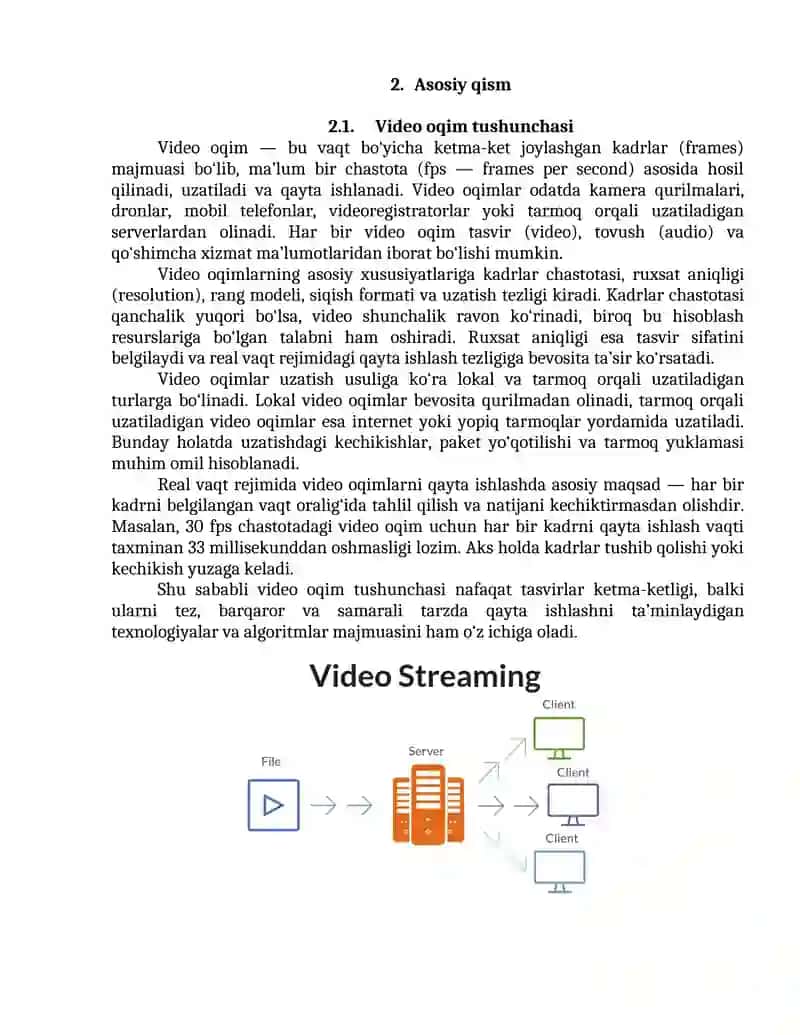Video oqimlarni real vaqt rejimida qayta ishlash algoritmlari 4