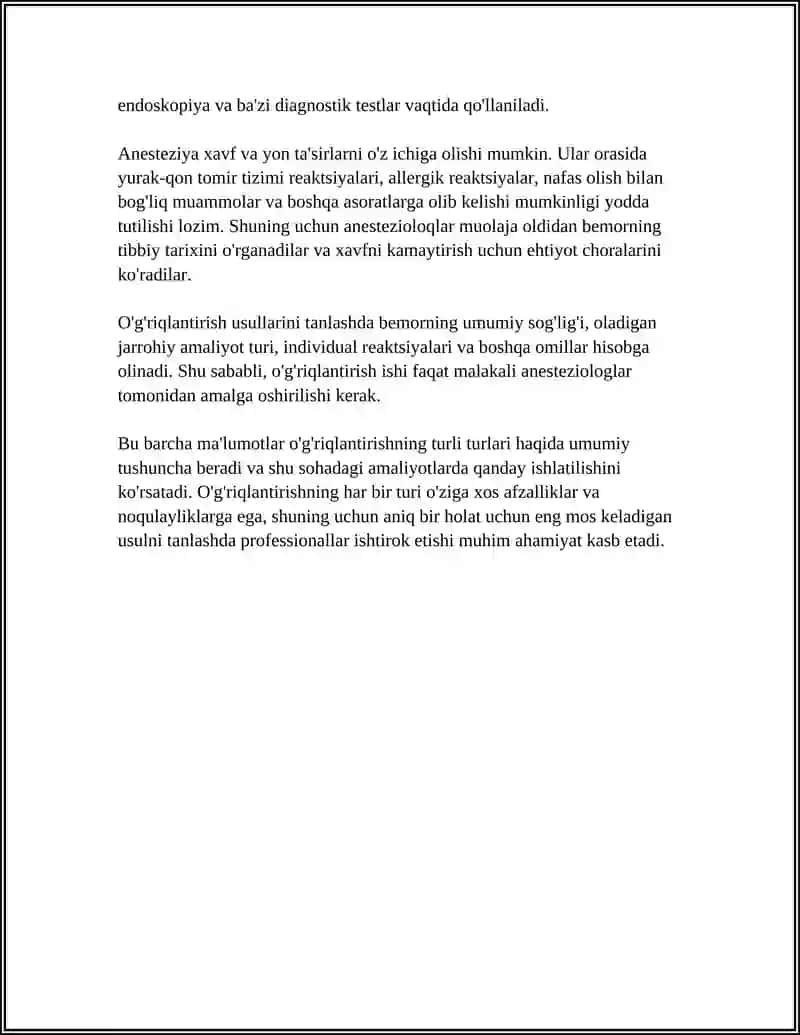 OGRIQLANTIRISH ASOSLARI.BEMORNING OPERATSIYAGA RUXIY TAYYORLASH. KRIZIS BULGAN XOLDA MASLAXAT BERISH 4