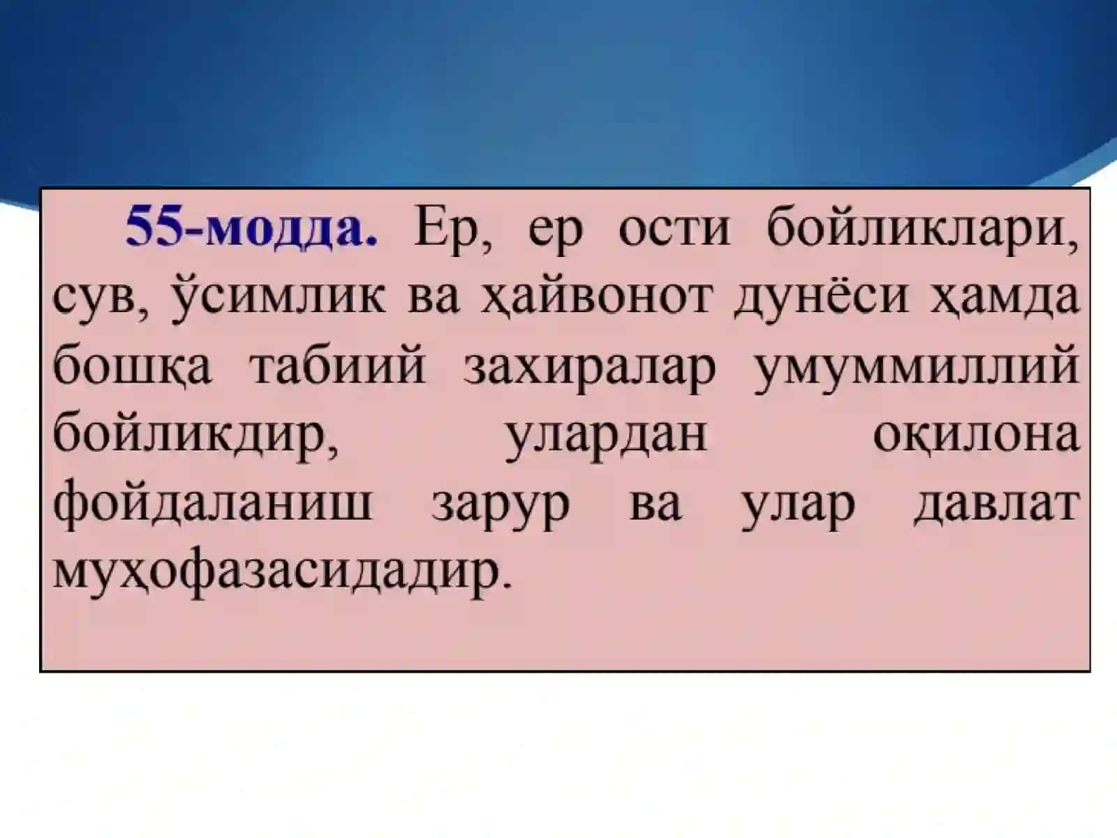 О`ZBEKISTONDA JAMIYAT VA SHAXS MUNOSABATLARINING KONSTITUTSIYAVIY BELGILARI 4