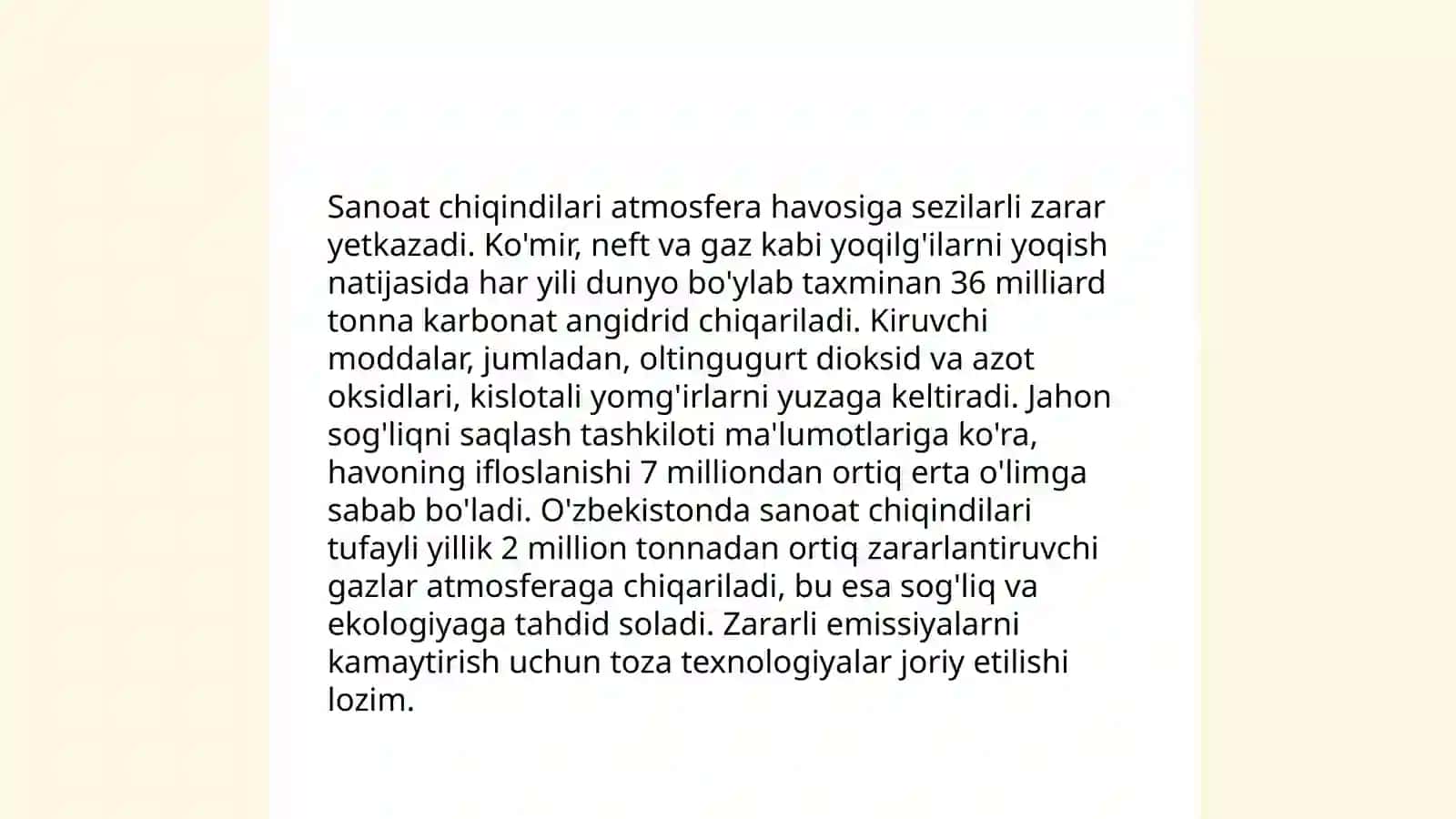 Atrof-muhit ifloslanishi va sanoat chiqindilari 4
