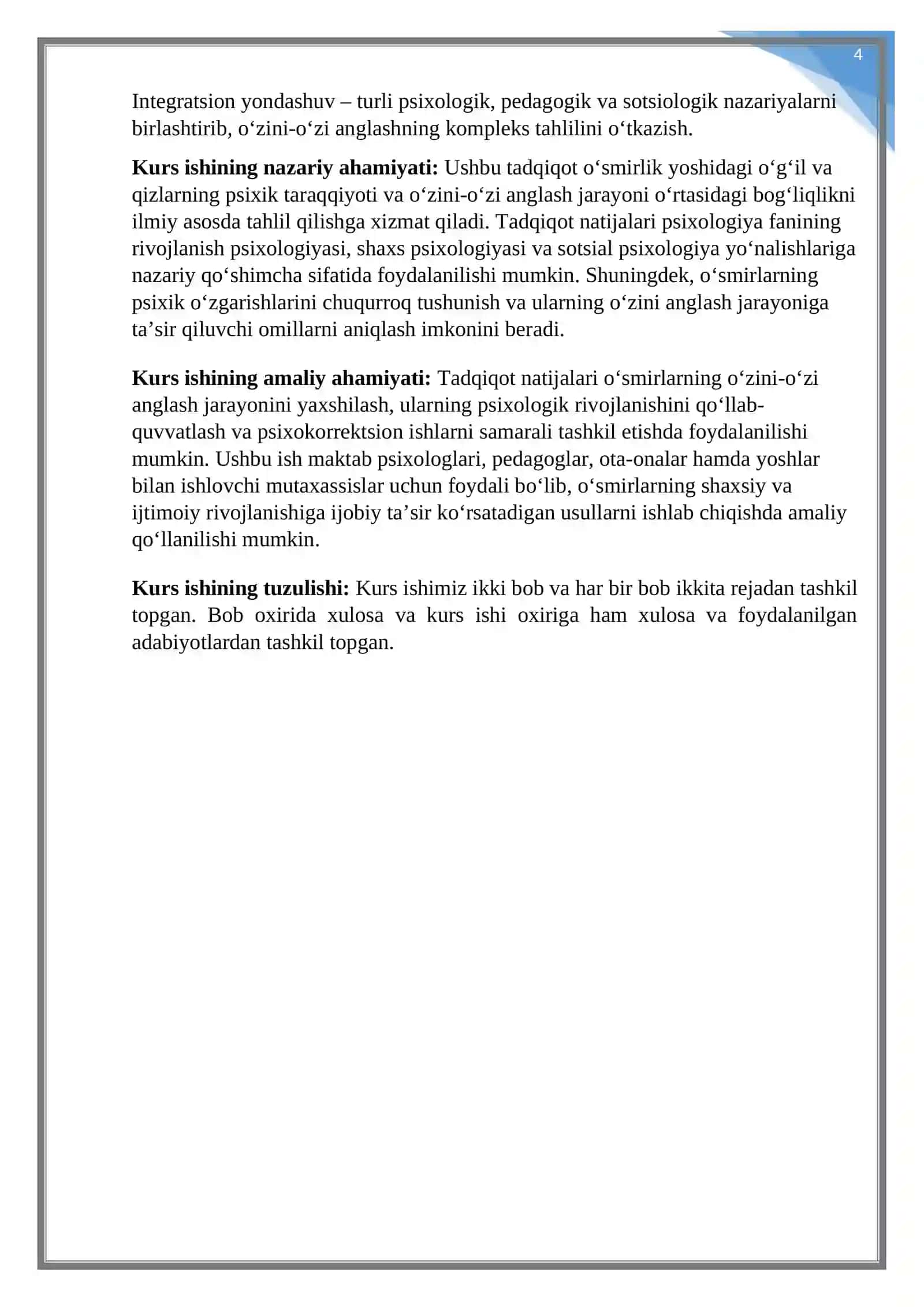 O‘sirlik yoshidagi o'gil va qizlarning psixik taraqqiyoti 4
