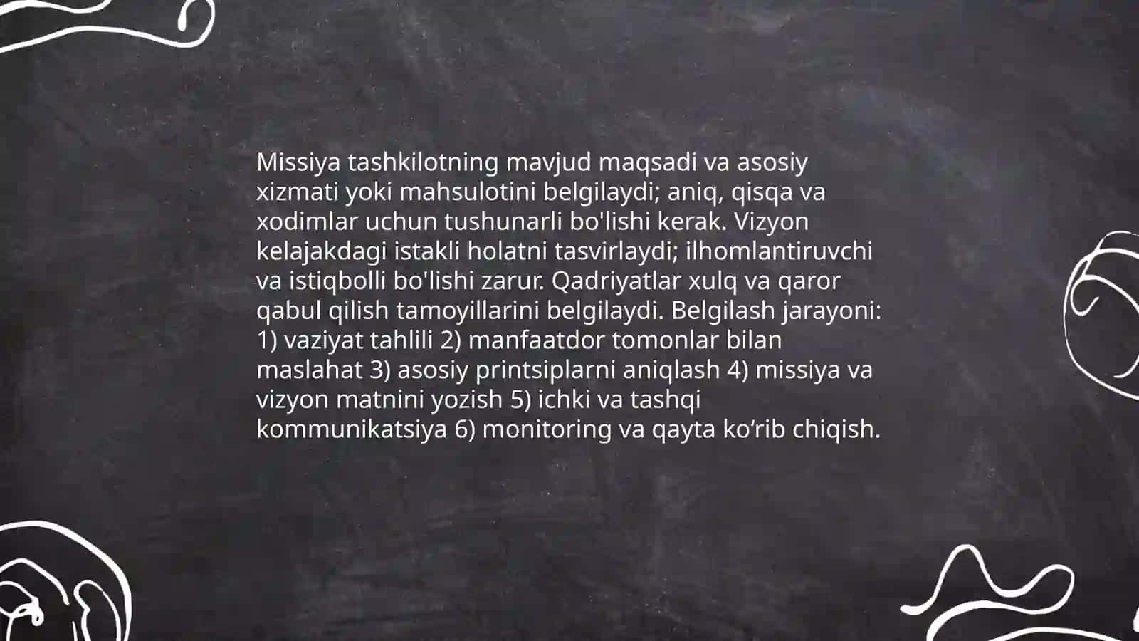 Korporativ madaniyatni shakllantirish, boshqarish va qoʻllab quvvatlash 4