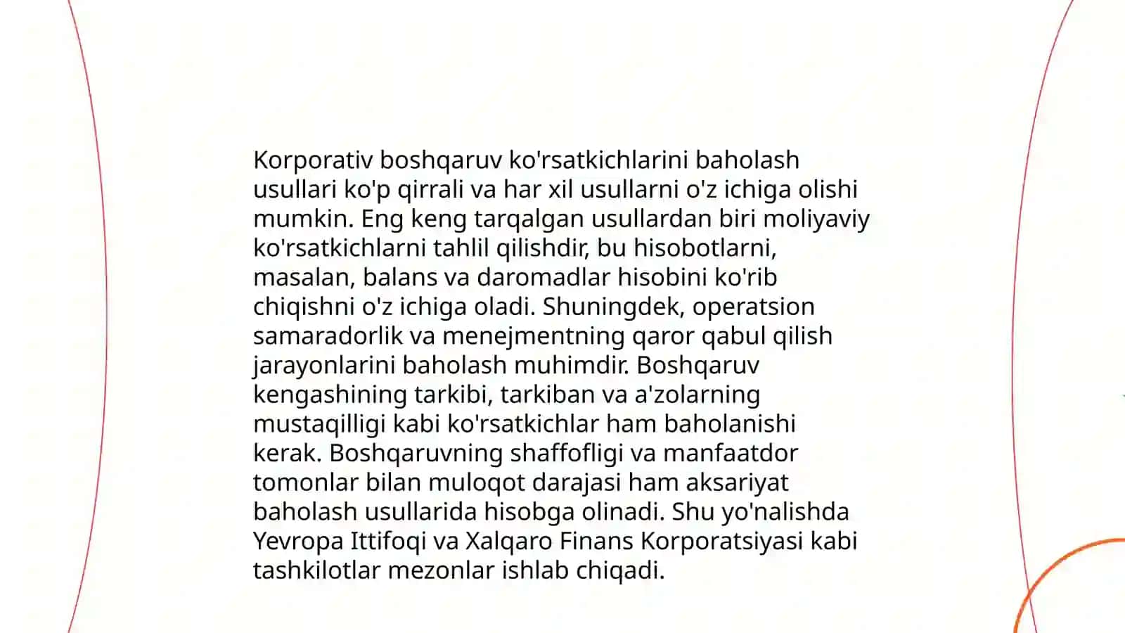 Korporativ boshqaruvni baholash 4