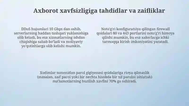 Axborot xavfsizligini ta'minlash masalalari 4