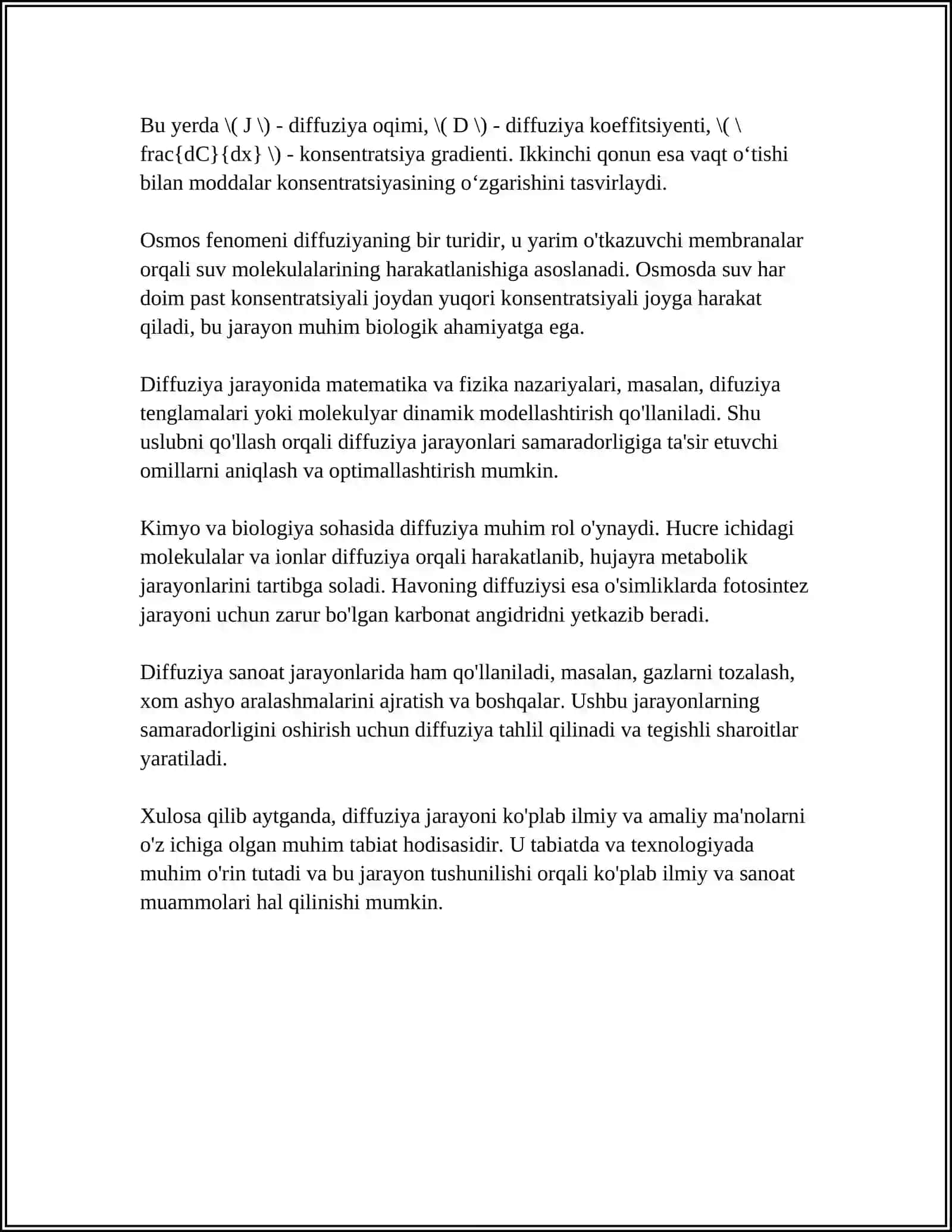 QATTIQ JISMLARDA DIFFUZIYA HODISASI 4