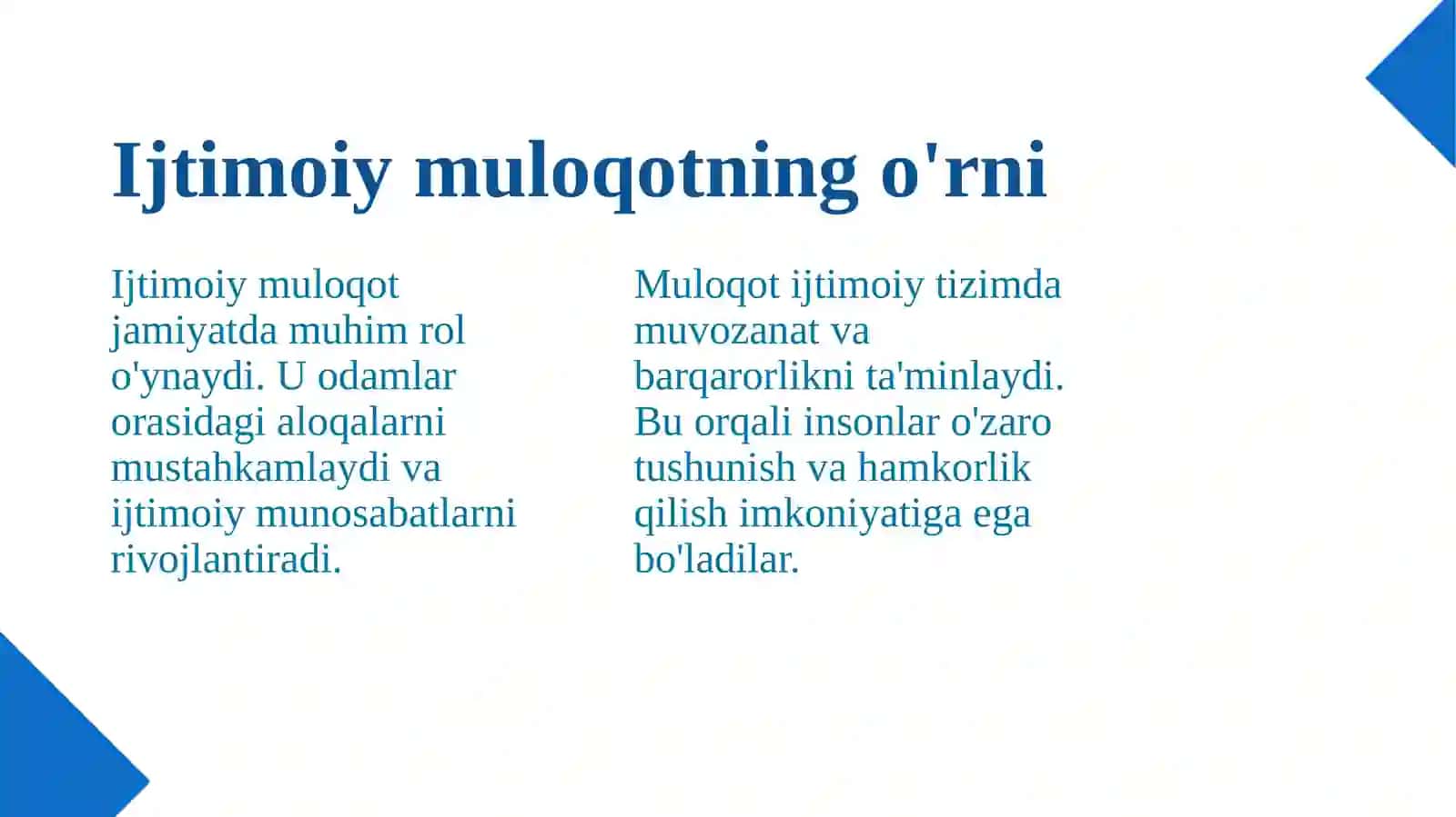 Muloqot madaniyatini shakllantirish 4
