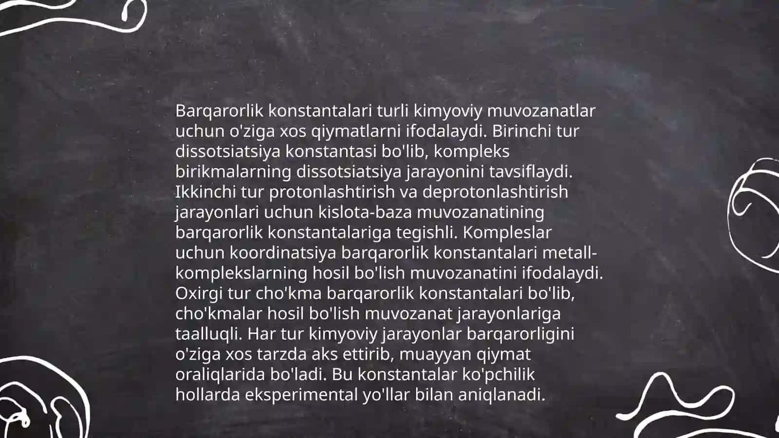 Koordinatsion birikmalarni biqarorlik va barqarorlik konstantasi 4