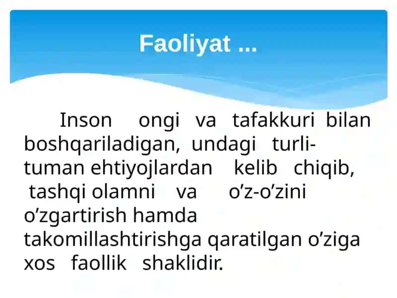 Shaxs faoliyati 4