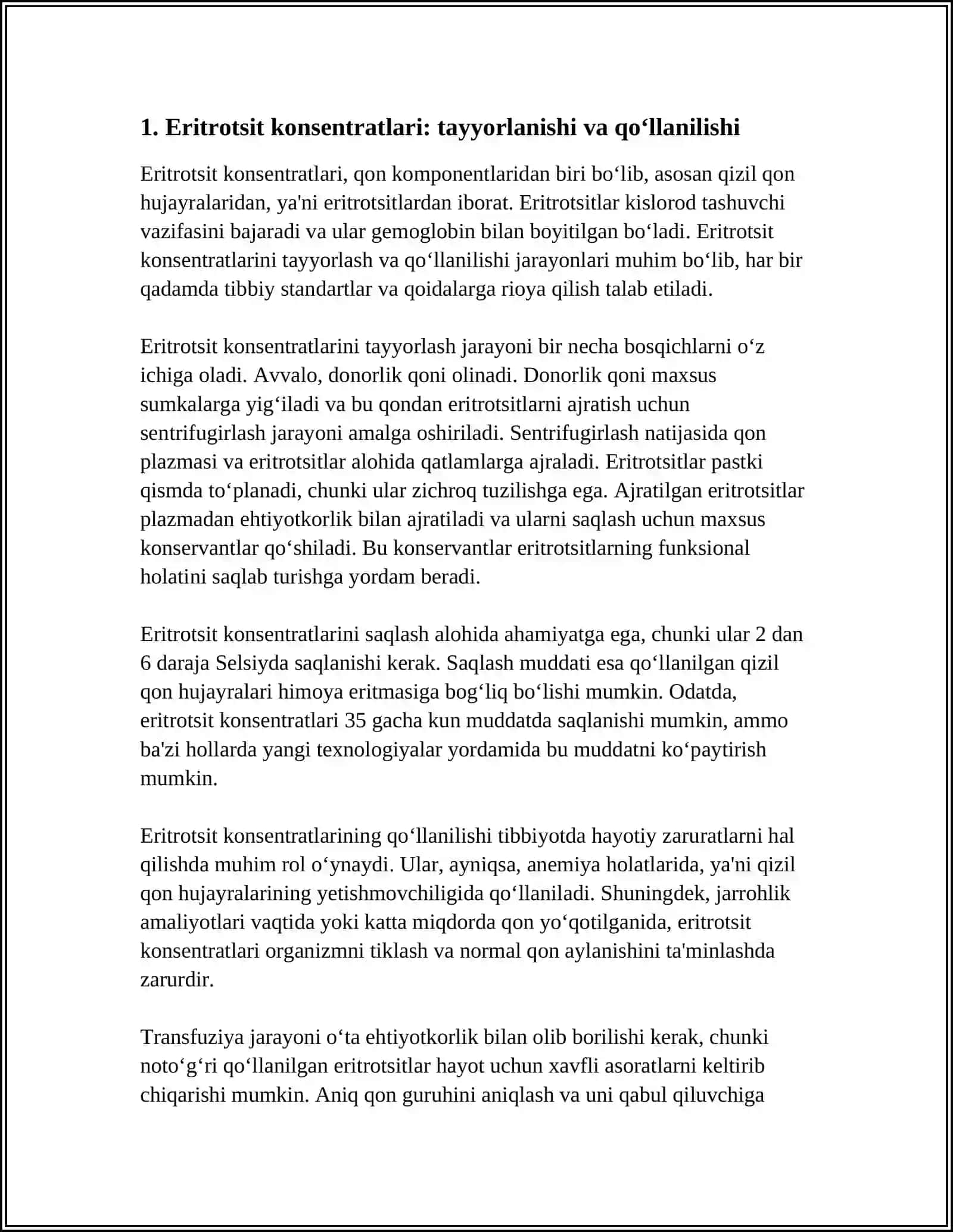 QON KOMPONENTLARI VA PREPARATLARI 4